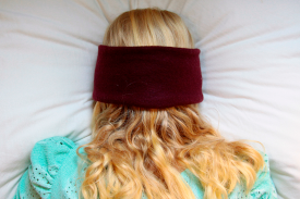 Lilla fleece pannebånd